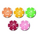 Gaming Accessories - Modiano Poker Chip Set 14g 100 pcs with Stand