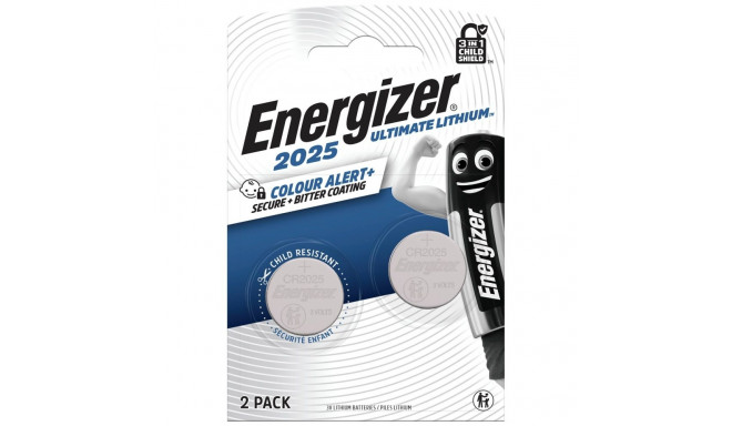 Battery - Energizer CR2025 3V Lithium Battery, 2 Pack