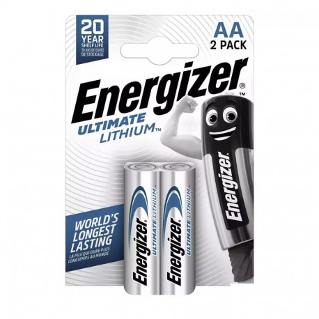 Battery - Energizer L91 AA Ultimate Lithium 1.5V 9g 2-pack