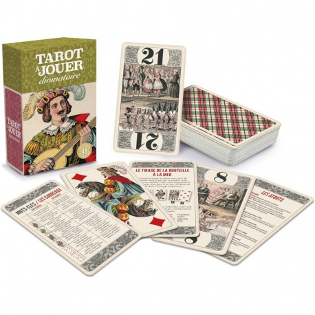 Tarot Card Deck - Tarot à Jouer divinatoire 78 Cards French 8x13 cm