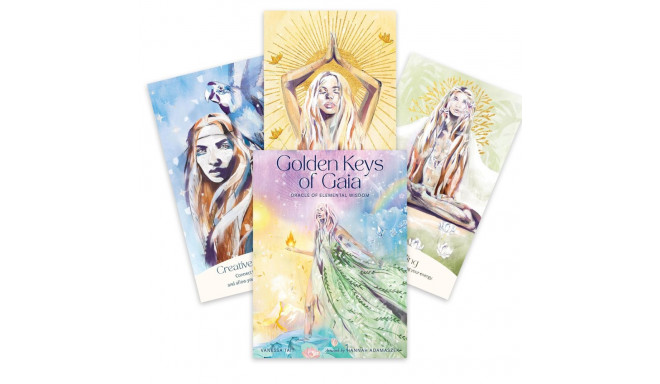 Oracle Deck - Golden Keys of Gaia 50 Cards 208-Page Guidebook 12.5x17 cm