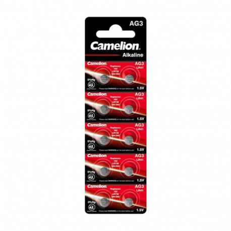 Battery - Camelion AG3/LR41/392/192 Alkaline 1.5V 10 Pack