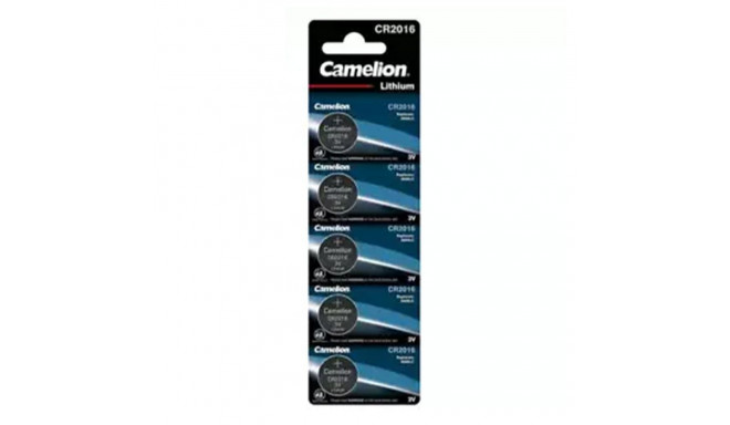 Battery - Camelion CR2016 Lithium 3V Coin Cell 5 pcs