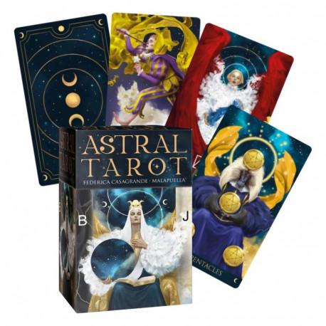 Tarot Deck - Astral Taro Kortos 78 Cards 12.5x8.0cm Made in Italy