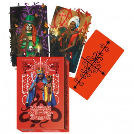 Tarot Card Set - Voodoo Tarot Spirit Box 78 Cards 192-Page Guidebook