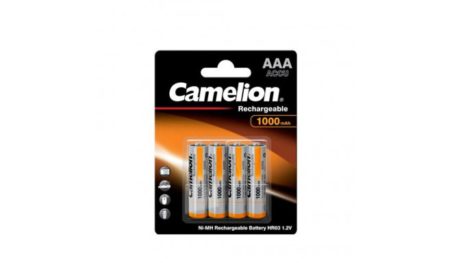 Rechargeable Battery - Camelion HR03 AAA 1000mAh 1.2V 4 Pack