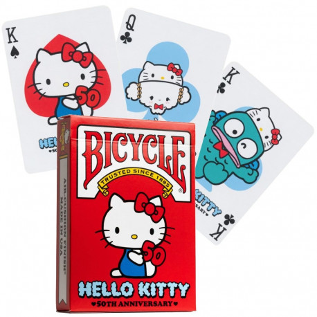 Playing Cards - Bicycle Hello Kitty 52 Cards, 3 Jokers, Air-Cushion Finish