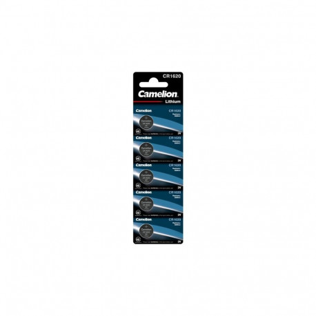 Battery - Camelion CR1620 3V Lithium Coin Cell 5 Pack