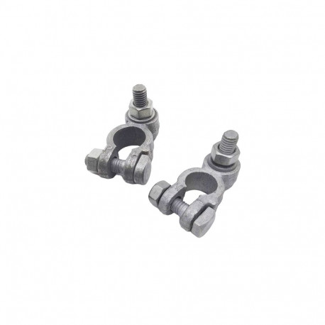 Battery Terminal - Brass 35-50 mm² M8 Side Locking Screw Set