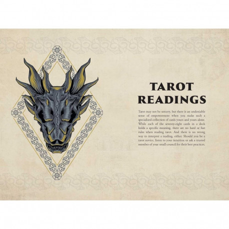 Taro Card Deck - Game of Thrones House of the Dragon 78 Cards 128-Page Guide