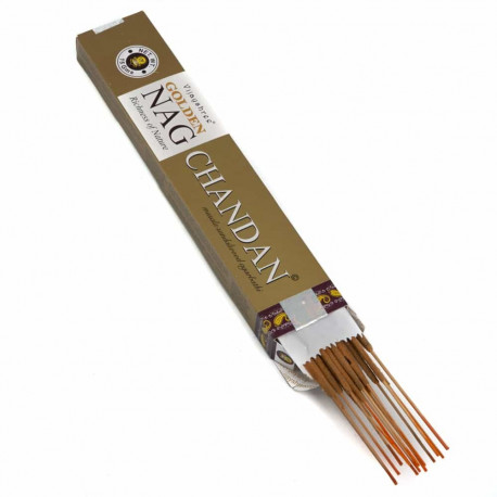 Incense Stick - Golden Nag Chandan Smilkalai Vijayshree 15 Sticks