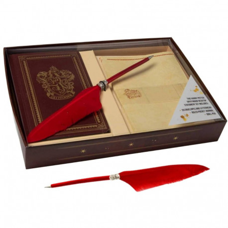 Stationery Set - Harry Potter Gryffindor 192-Page Journal, 20 Notepads, Pen