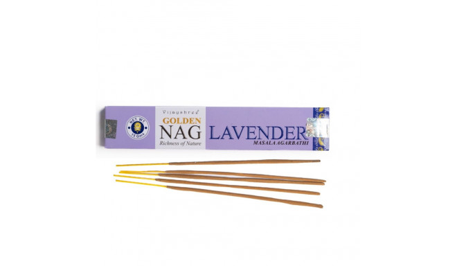 Incense Stick - Golden Nag Lavender Smilkalai Vijayshree 15 Sticks