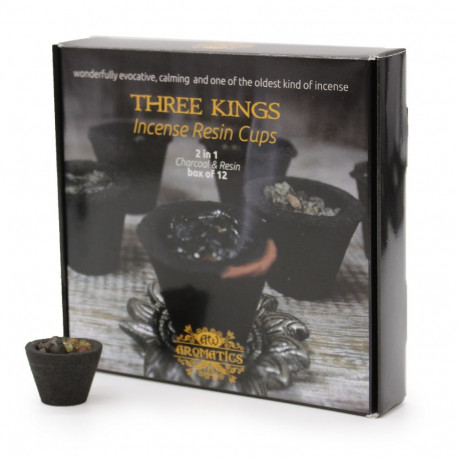 Incense Resin Cups - AW Aromatics Frankincense Resin Cups, 12 Pcs