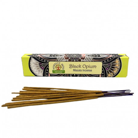 Incense Stick - Namaste Mandala Masala Black Opium 15 Sticks 20cm