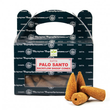 Incense Cone - Satya Palo Santo Backflow 3.5 cm 20 min Burn Time