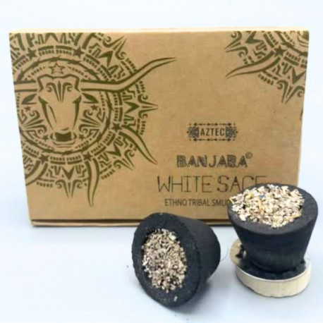 Smudging Supplies - Banjara White Sage Resin Baskets 6 pcs 3 cm