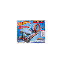Hot Wheels Action Double Loop Dash Track Set &amp; 2 Diecast Toy Cars