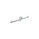Hot Wheels Action Double Loop Dash Track Set &amp; 2 Diecast Toy Cars