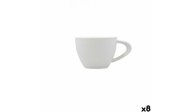 Cup Bidasoa Fosil White 220 ml (8 Units)
