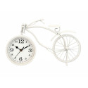 Table clock Bicycle White Metal 36 x 22 x 7 cm (4 Units)