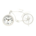 Table clock Bicycle White Metal 38 x 20 x 4 cm (4 Units)