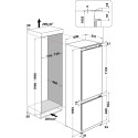 WHIRLPOOL  Built-In Refrigerator WH SP70 T121, Width 69 cm, Height 193,5 cm, Energy class E, No fros