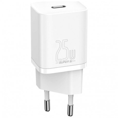 Baseus Super Si Charger 1x USB-C 3A (BSU3037WHT)