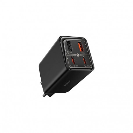Baseus GaN6 Pro, 2xUSB-C + 2xUSB, 65W (black)