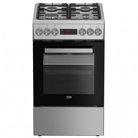 BEKO Cooker | FSM52321DXDT | Hob type Gas | Oven type Electric | Stainless Steel | Width 50 cm | Gri