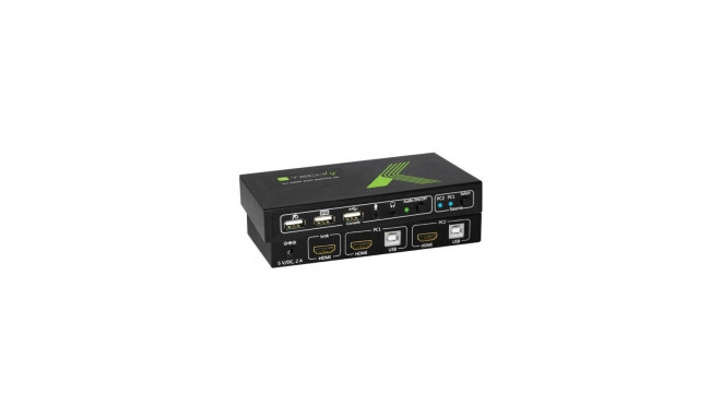 Techly Switch 2 Port HDMI/USB 2x1 KVM Switch with Audio