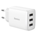 Baseus CCXJ020102 laadija 3x USB-A 3.4 A (BSU3406WHT)