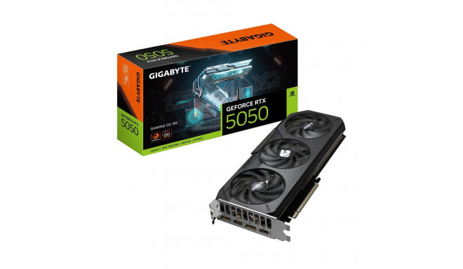 Graphics Card|GIGABYTE|NVIDIA GeForce RTX 5050|8 GB|GDDR6|128 bit|PCIE 5.0 16x|GPU 2632 MHz|Triple s