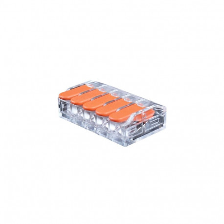 Splicing Connector with Lever, 5x 0.5-6.0mm², 40A, 450V, 20pcs