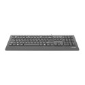 NATEC Barracuda universaalne USB QWERTY hispaania must klaviatuur