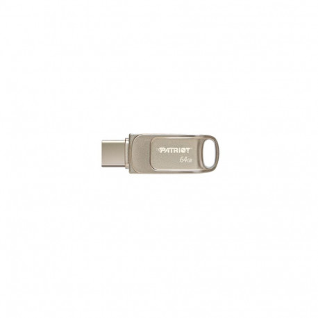 Patriot Memory Tab T560 64GB USB mälupulk kahepoolne USB 120MB/s (PS64GT560DS5D) hõbedane
