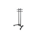 B-Tech Large Universal Flat Screen Trolley / Floor Stand (VESA 800 x 600) - 1.8m Ø50mm Poles