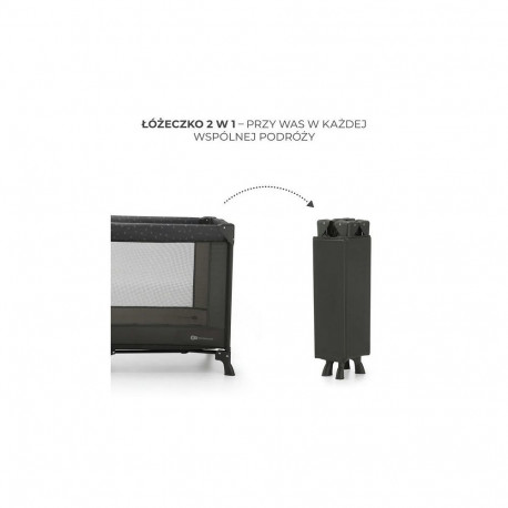 KinderKraft travel cot JOY LIGHT GREY