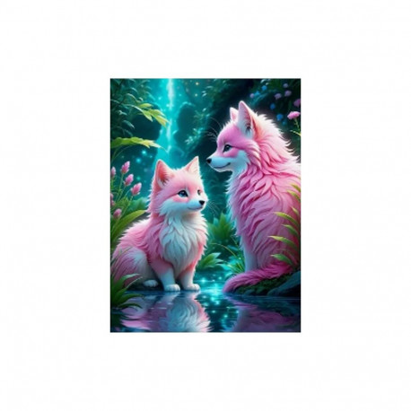 Diamentmosaiik – roosad rebased