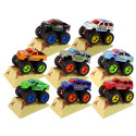 Auto Resorak Z Naciągiem Monster Truck Big Foot Gumowe Opony Rampa Auto Resorak Z Naciągiem Monster Truck Big Foot Gumowe Opony Rampa