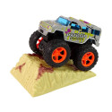 Auto Resorak Z Naciągiem Monster Truck Big Foot Gumowe Opony Rampa Auto Resorak Z Naciągiem Monster Truck Big Foot Gumowe Opony Rampa