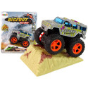 Auto Resorak Z Naciągiem Monster Truck Big Foot Gumowe Opony Rampa Auto Resorak Z Naciągiem Monster Truck Big Foot Gumowe Opony Rampa