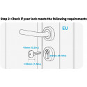 Aqara nutilukk Smart Lock U200 Lite Kit, must
