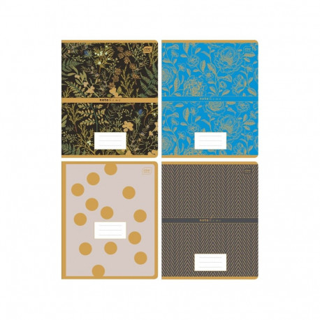 Kaustik 165x208 48 lehte, 5x5ruut, Metallic assortii Interdruk