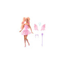 Barbie Fantasy Fairy Doll with Color-Change Wings and Outfit, Includes Toy Wand with Sponge &amp