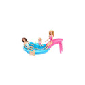 Barbie Doll and Pool Playset, Blonde with Pool, Slide, Towel and Drink Accessories