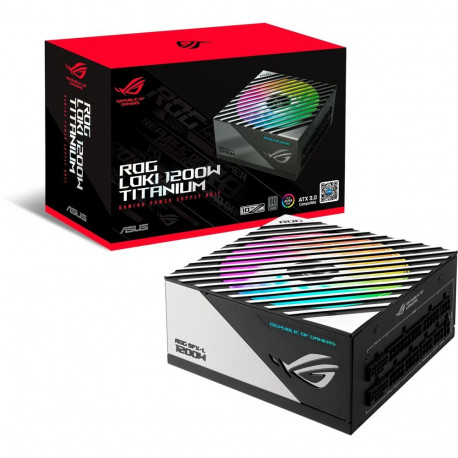 ROG Loki SFX-L 1200W Titanium (weiß, 1x 12VHPWR, 4x PCIe, Kabel-Management, 1200 Watt)