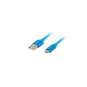 Lanberg USB Micro – USB-A 2.0 kaabel sinine premium QC 3.0, 1.8 m | CA-USBM-20CU-0018-BL | USB Micro