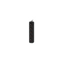 Lanberg toitekaabel pikendus, 5x prantsuse pistikupesa kvaliteetne vask, 1,5 m | PS0-05E-0150-BK