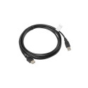 Lanberg USB-A 2.0 kaabel, 3 m | CA-USBE-10CC-0030-BK | USB Type-A – USB Type-A